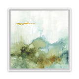 Shop My Greenhouse Abstract III (Square) Canvas Art Print-Abstract, Green, Square, View All, WA-framed wall decor artwork