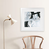 Shop Whats Happening V (Square) Art Print-Abstract, Black, Square, View All, WA, White-framed painted poster wall decor artwork