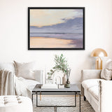 Shop Shore Canvas Art Print-Abstract, Horizontal, Purple, Rectangle, View All, WA-framed wall decor artwork