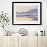 Shop Shore Art Print-Abstract, Horizontal, Purple, Rectangle, View All, WA-framed painted poster wall decor artwork