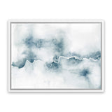 Shop Flow Canvas Art Print-Abstract, Blue, Horizontal, Rectangle, View All, WA, White-framed wall decor artwork