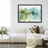 Shop My Greenhouse Abstract I Canvas Art Print-Abstract, Blue, Green, Horizontal, Rectangle, View All, WA-framed wall decor artwork