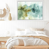 Shop My Greenhouse Abstract I Canvas Art Print-Abstract, Blue, Green, Horizontal, Rectangle, View All, WA-framed wall decor artwork