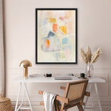 Shop Let Them Eat Cake Crop Canvas Art Print-Abstract, Orange, Portrait, Rectangle, View All, WA, Yellow-framed wall decor artwork