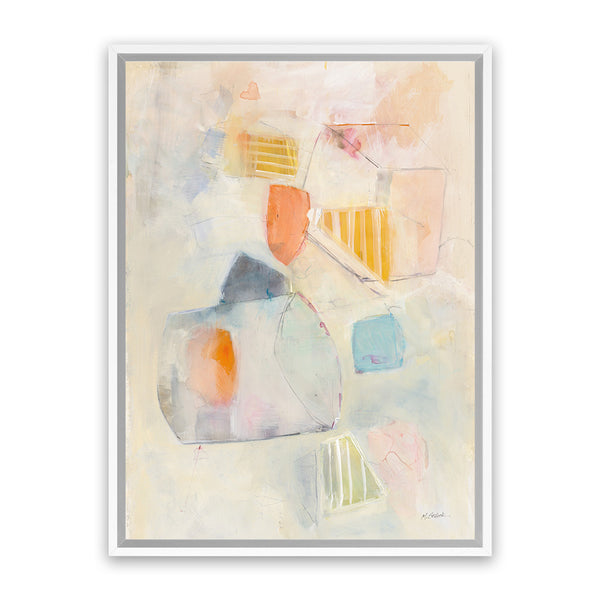 Shop Let Them Eat Cake Crop Canvas Art Print-Abstract, Orange, Portrait, Rectangle, View All, WA, Yellow-framed wall decor artwork