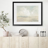 Shop Sky and Sand Art Print-Abstract, Horizontal, Neutrals, Rectangle, View All, WA-framed painted poster wall decor artwork