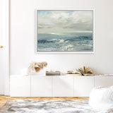 Shop Waves Canvas Art Print-Abstract, Blue, Horizontal, Rectangle, View All, WA-framed wall decor artwork