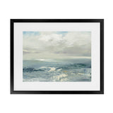 Shop Waves Art Print-Abstract, Blue, Horizontal, Rectangle, View All, WA-framed painted poster wall decor artwork