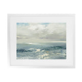 Shop Waves Art Print-Abstract, Blue, Horizontal, Rectangle, View All, WA-framed painted poster wall decor artwork