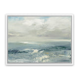 Shop Waves Canvas Art Print-Abstract, Blue, Horizontal, Rectangle, View All, WA-framed wall decor artwork