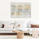 Shop Climbing Up Canvas Art Print-Abstract, Grey, Horizontal, Landscape, Rectangle, View All, WA, Yellow-framed wall decor artwork