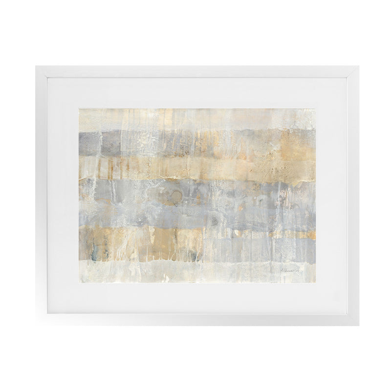 Shop Climbing Up Art Print-Abstract, Grey, Horizontal, Landscape, Rectangle, View All, WA, Yellow-framed painted poster wall decor artwork