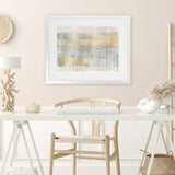 Shop Climbing Up Art Print-Abstract, Grey, Horizontal, Landscape, Rectangle, View All, WA, Yellow-framed painted poster wall decor artwork