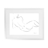 Shop Nude Sketch III Art Print-Abstract, Horizontal, Rectangle, View All, WA, White-framed painted poster wall decor artwork