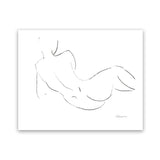 Shop Nude Sketch III Art Print-Abstract, Horizontal, Rectangle, View All, WA, White-framed painted poster wall decor artwork
