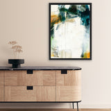 Shop Turbulence I Canvas Art Print-Abstract, Blue, Green, Portrait, Rectangle, View All, WA, White-framed wall decor artwork