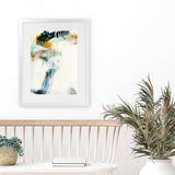 Shop Turbulence II Art Print-Abstract, Blue, Green, Portrait, Rectangle, View All, WA, White-framed painted poster wall decor artwork