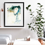 Shop Turbulence III Art Print-Abstract, Blue, Green, Portrait, Rectangle, View All, WA, White-framed painted poster wall decor artwork