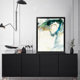 Shop Turbulence III Art Print-Abstract, Blue, Green, Portrait, Rectangle, View All, WA, White-framed painted poster wall decor artwork