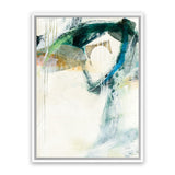 Shop Turbulence III Canvas Art Print-Abstract, Blue, Green, Portrait, Rectangle, View All, WA, White-framed wall decor artwork