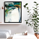 Shop Turbulence IV Art Print-Abstract, Blue, Green, Portrait, Rectangle, View All, WA, White-framed painted poster wall decor artwork