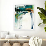 Shop Turbulence IV Art Print-Abstract, Blue, Green, Portrait, Rectangle, View All, WA, White-framed painted poster wall decor artwork