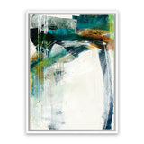Shop Turbulence IV Canvas Art Print-Abstract, Blue, Green, Portrait, Rectangle, View All, WA, White-framed wall decor artwork