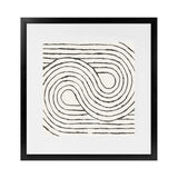 Shop Rainbow Road I BW (Square) Art Print-Abstract, Black, Square, View All, WA, White-framed painted poster wall decor artwork