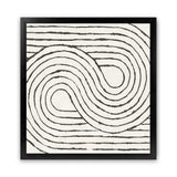 Shop Rainbow Road I BW (Square) Art Print-Abstract, Black, Square, View All, WA, White-framed painted poster wall decor artwork