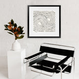 Shop Rainbow Road I BW (Square) Art Print-Abstract, Black, Square, View All, WA, White-framed painted poster wall decor artwork