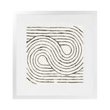 Shop Rainbow Road I BW (Square) Art Print-Abstract, Black, Square, View All, WA, White-framed painted poster wall decor artwork