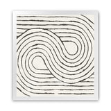 Shop Rainbow Road I BW (Square) Art Print-Abstract, Black, Square, View All, WA, White-framed painted poster wall decor artwork