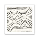 Shop Rainbow Road I BW (Square) Art Print-Abstract, Black, Square, View All, WA, White-framed painted poster wall decor artwork