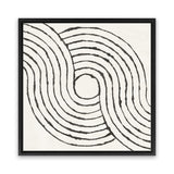 Shop Rainbow Road II BW (Square) Canvas Art Print-Abstract, Black, Square, View All, WA, White-framed wall decor artwork