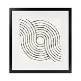 Shop Rainbow Road II BW (Square) Art Print-Abstract, Black, Square, View All, WA, White-framed painted poster wall decor artwork