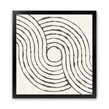 Shop Rainbow Road II BW (Square) Art Print-Abstract, Black, Square, View All, WA, White-framed painted poster wall decor artwork