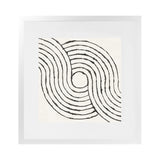 Shop Rainbow Road II BW (Square) Art Print-Abstract, Black, Square, View All, WA, White-framed painted poster wall decor artwork