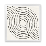 Shop Rainbow Road II BW (Square) Art Print-Abstract, Black, Square, View All, WA, White-framed painted poster wall decor artwork