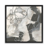 Shop Whats Happening II Neutral (Square) Canvas Art Print-Abstract, Black, Square, View All, WA, White-framed wall decor artwork