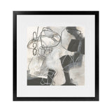 Shop Whats Happening II Neutral (Square) Art Print-Abstract, Black, Square, View All, WA, White-framed painted poster wall decor artwork