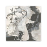 Shop Whats Happening II Neutral (Square) Canvas Art Print-Abstract, Black, Square, View All, WA, White-framed wall decor artwork