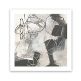 Shop Whats Happening II Neutral (Square) Art Print-Abstract, Black, Square, View All, WA, White-framed painted poster wall decor artwork