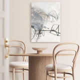 Shop Whats Happening III Neutral Canvas Art Print-Abstract, Black, Portrait, Rectangle, View All, WA, White-framed wall decor artwork