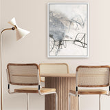 Shop Whats Happening III Neutral Canvas Art Print-Abstract, Black, Portrait, Rectangle, View All, WA, White-framed wall decor artwork