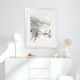 Shop Whats Happening III Neutral Art Print-Abstract, Black, Portrait, Rectangle, View All, WA, White-framed painted poster wall decor artwork