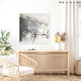 Shop Whats Happening III Neutral (Square) Canvas Art Print-Abstract, Black, Square, View All, WA-framed wall decor artwork