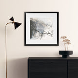 Shop Whats Happening III Neutral (Square) Art Print-Abstract, Black, Square, View All, WA-framed painted poster wall decor artwork