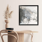 Shop Whats Happening III Neutral (Square) Art Print-Abstract, Black, Square, View All, WA-framed painted poster wall decor artwork