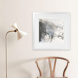 Shop Whats Happening III Neutral (Square) Art Print-Abstract, Black, Square, View All, WA-framed painted poster wall decor artwork