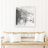 Shop Whats Happening III Neutral (Square) Art Print-Abstract, Black, Square, View All, WA-framed painted poster wall decor artwork